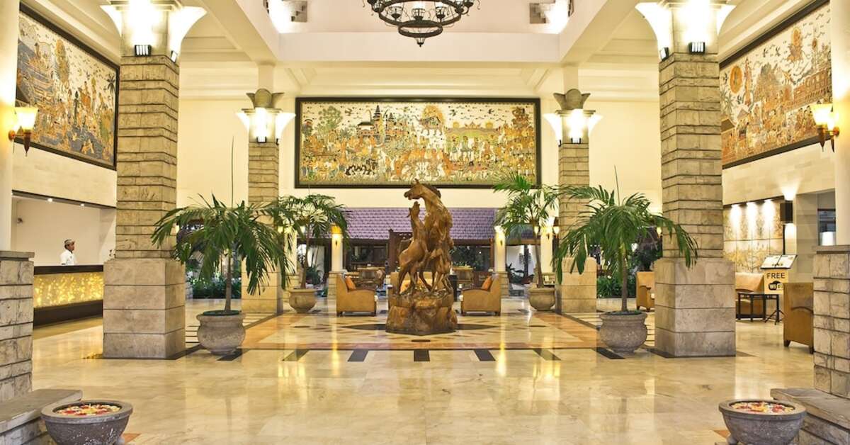 Een foto van het interieur van Bali Rani Hotel
