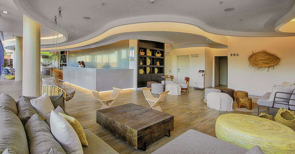 Een foto van het interieur van Jupiter Marina Hotel