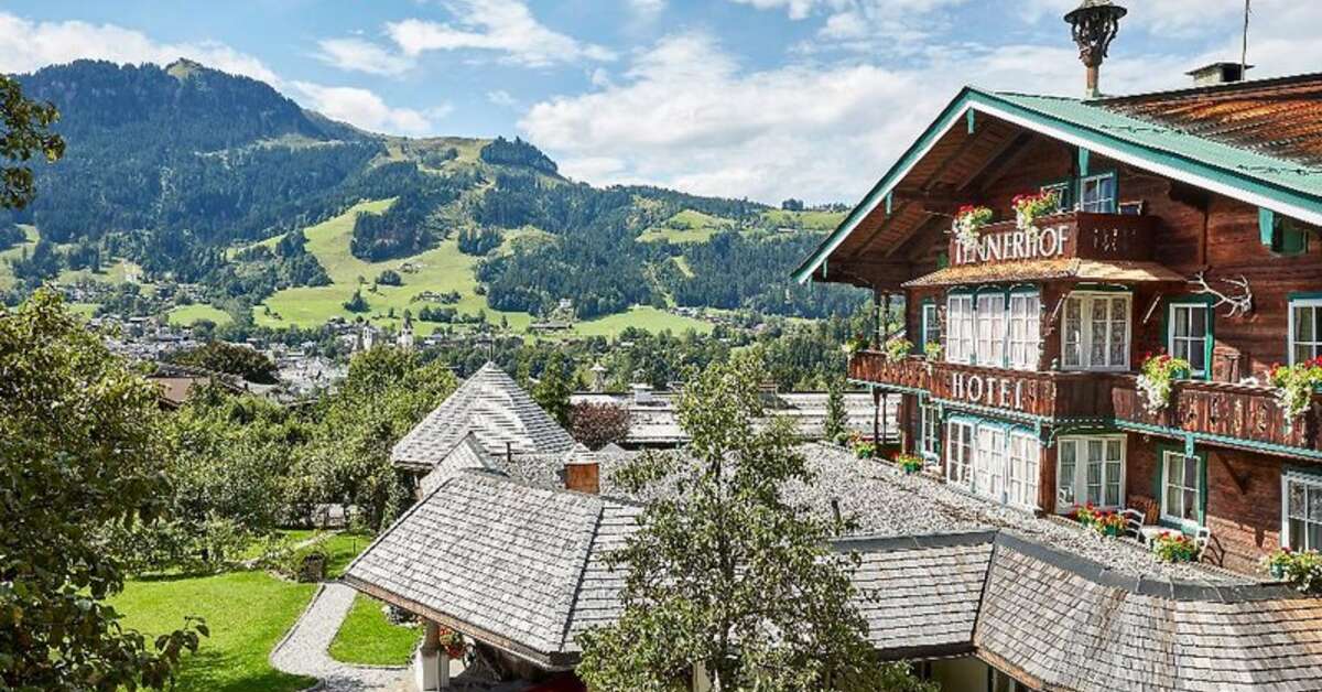 Ein Foto von der Außenansicht des Tennerhof Gourmet & Spa de Charme Hotel
