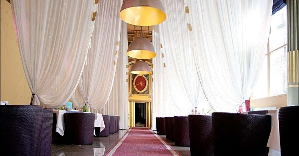 Een foto van het interieur van Normandy Le Chantier Hotel