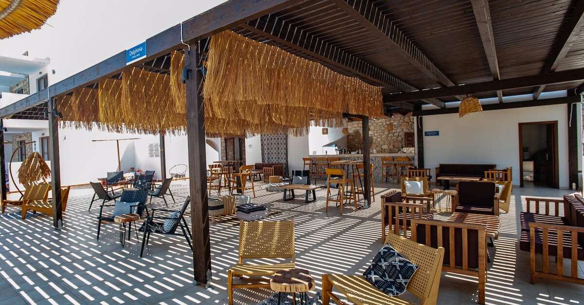 Een foto van het terras bij Costa Lindia Blue Star