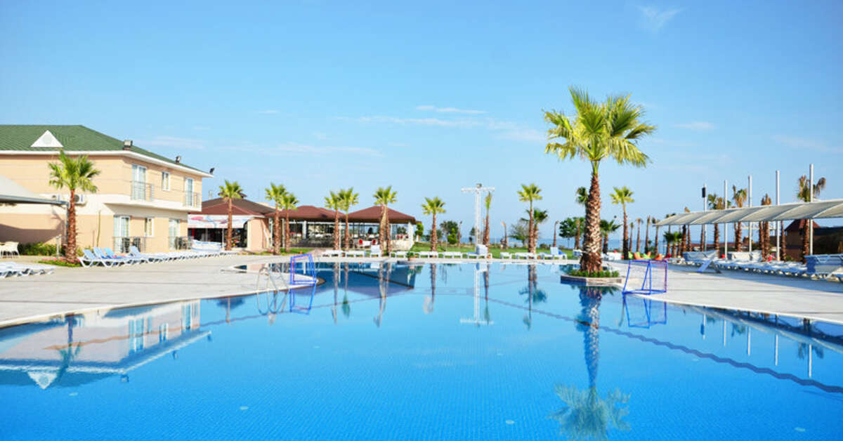 Een foto van het zwembad bij Ethno Belek