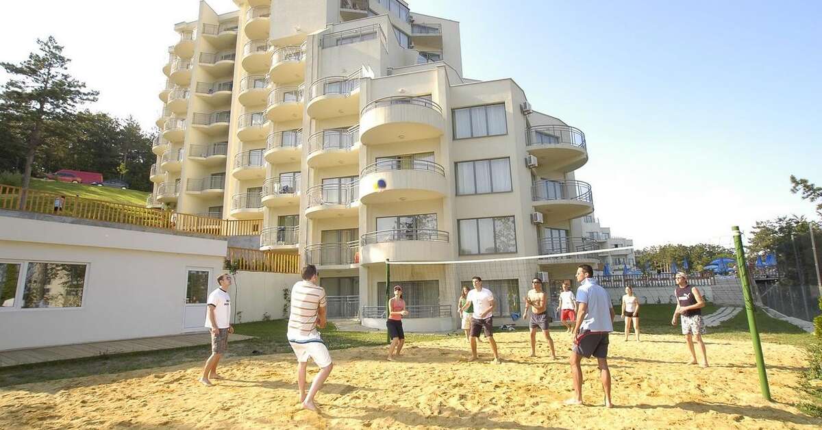 Een foto van de buitenkant van Parkhotel Golden Beach
