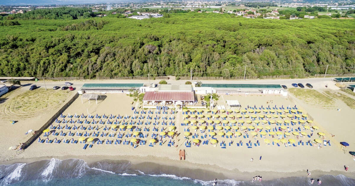 Een foto van het strand bij Hotel Le Palme Paestum