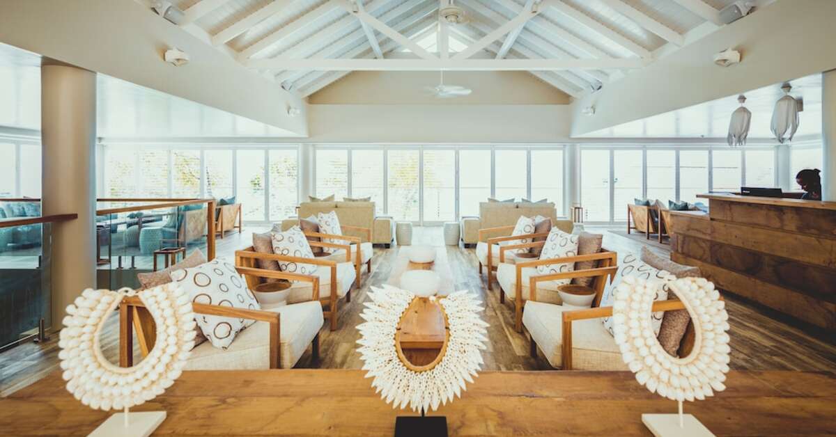 Een foto van het interieur van Carana Beach Hotel