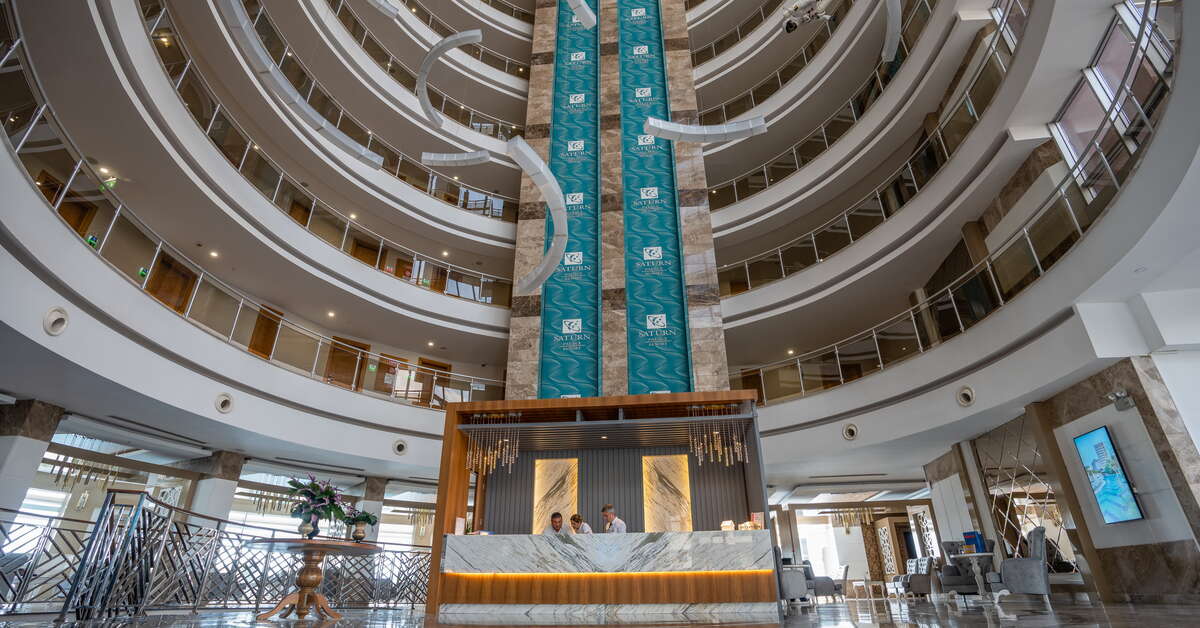 Een foto van het interieur van Saturn Palace Resort