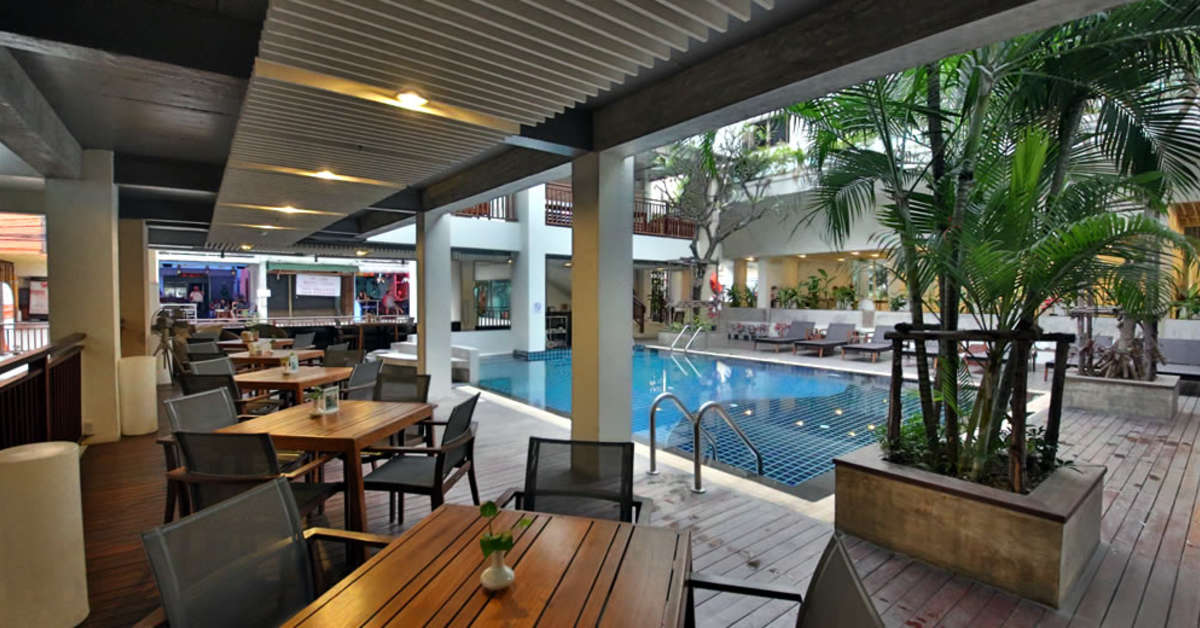 Een foto van het terras bij Sunshine Residence