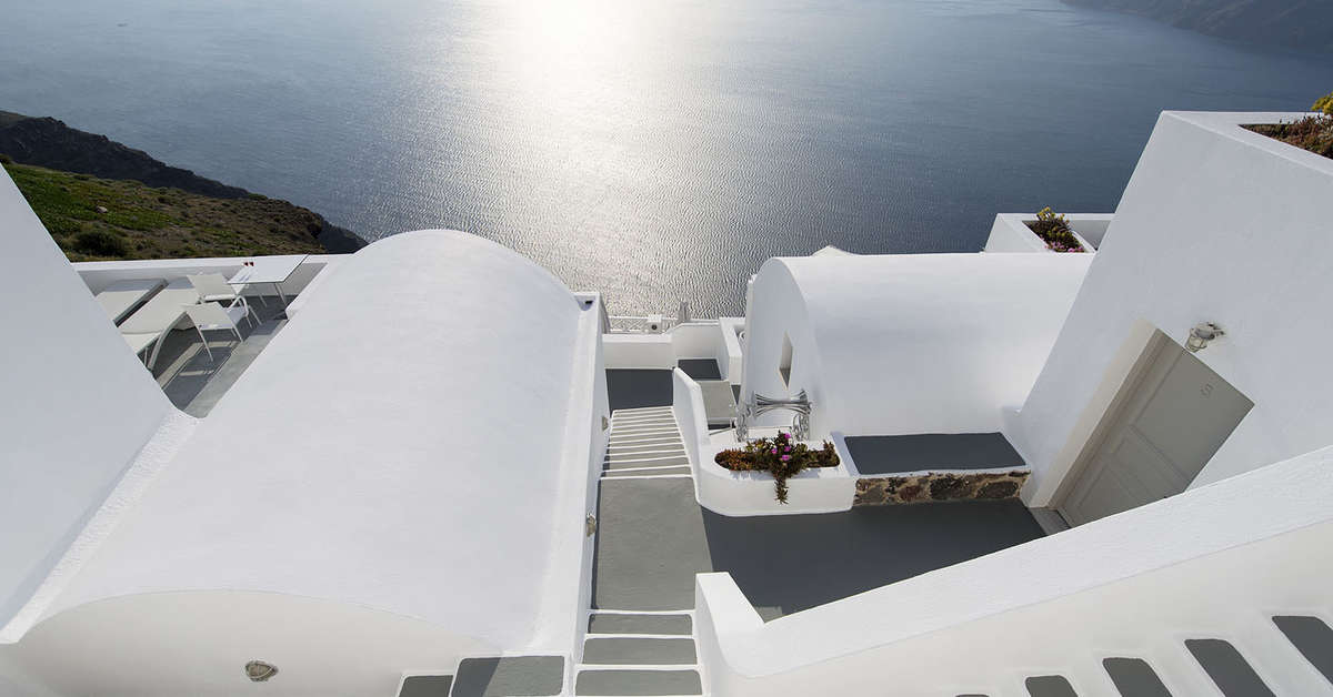 Ein Foto von der Terrasse im Regina Mare