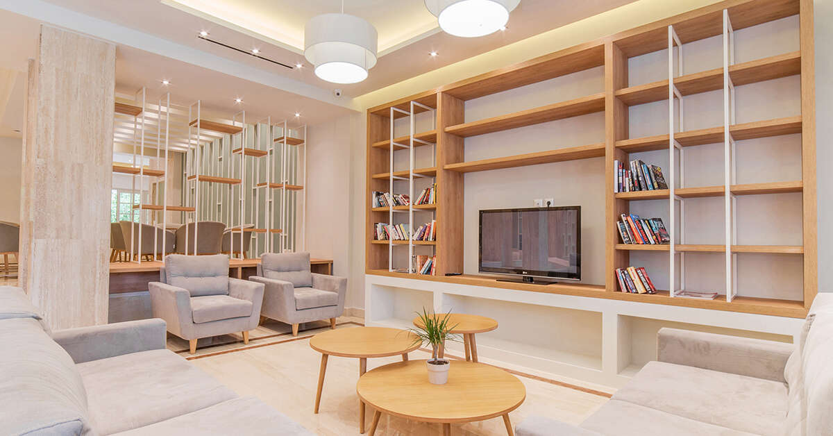Een foto van het interieur van Hotel Palmyra