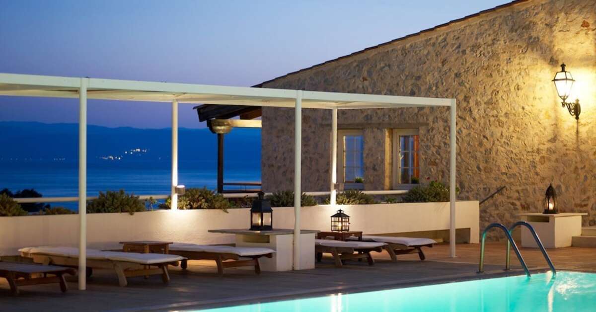 Een foto van het zwembad bij Atrium Hotel Skiathos
