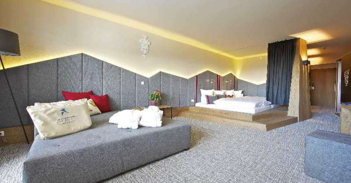 Een foto van het interieur van Falkensteiner Hotel Sonnenalpe