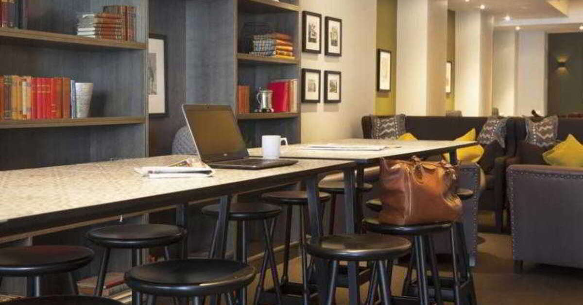 Een foto van het interieur van Scandic Oslo City