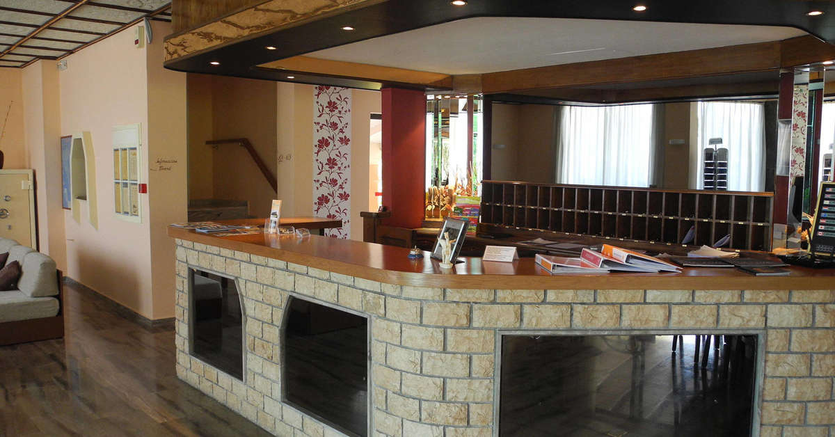 Een foto van het interieur van Hotel Pegasus Corfu