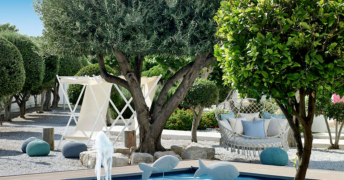 Een foto van het terras bij Fito Aqua Bleu Resort