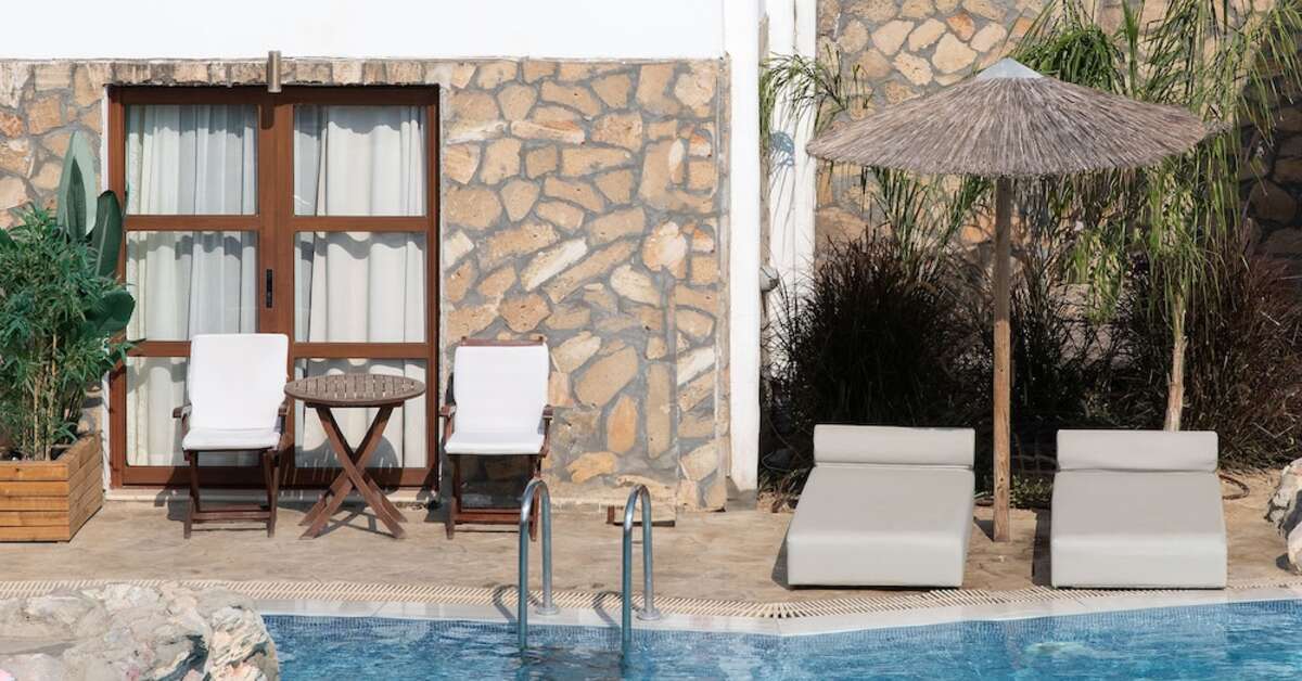 Een foto van het zwembad bij Costa Lindia Beach Resort