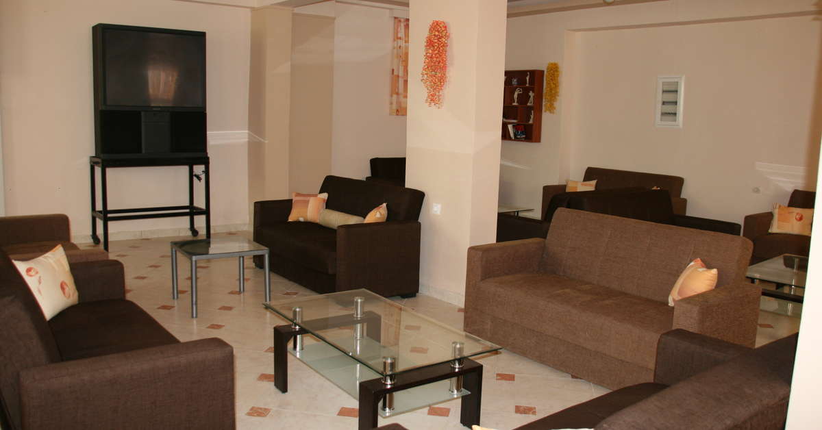 Een foto van het interieur van Village Inn Studios & Appartementen