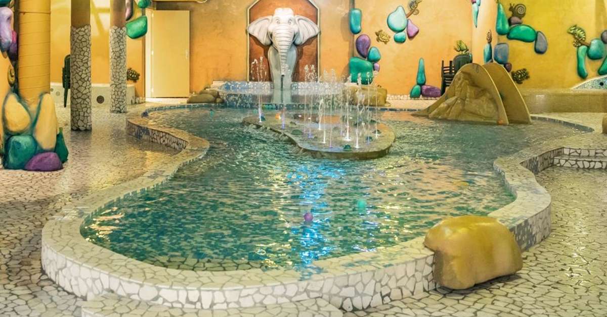 Een foto van het zwembad bij Center Parcs Les Ardennes