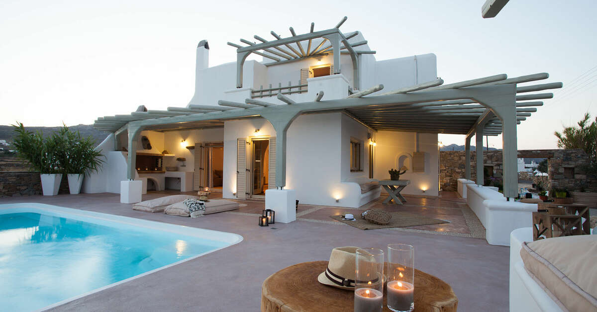 Een foto van het zwembad bij Olive Mykonos Villas