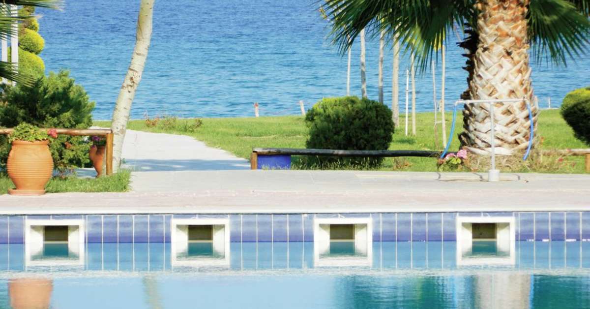 Een foto van het zwembad bij Sun Beach Platamon