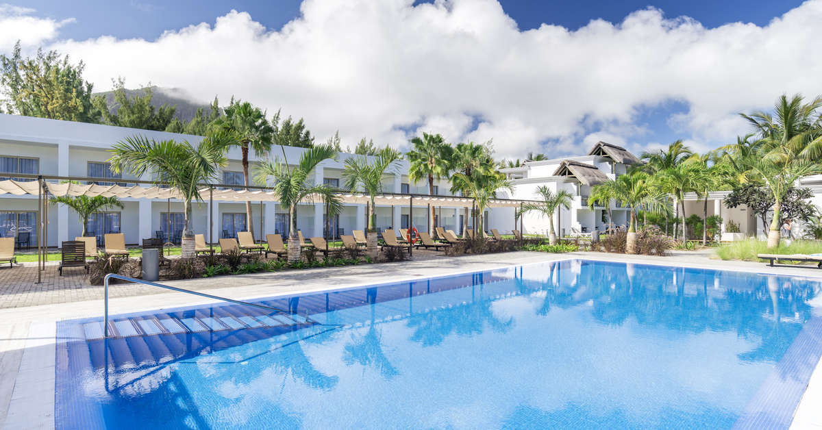 Een foto van een overzicht van Hotel Riu Palace Mauritius