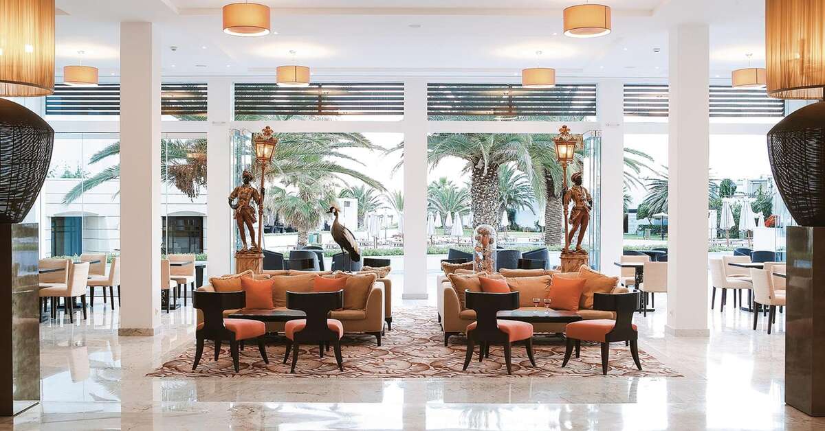 Een foto van het interieur van Grecotel Creta Palace