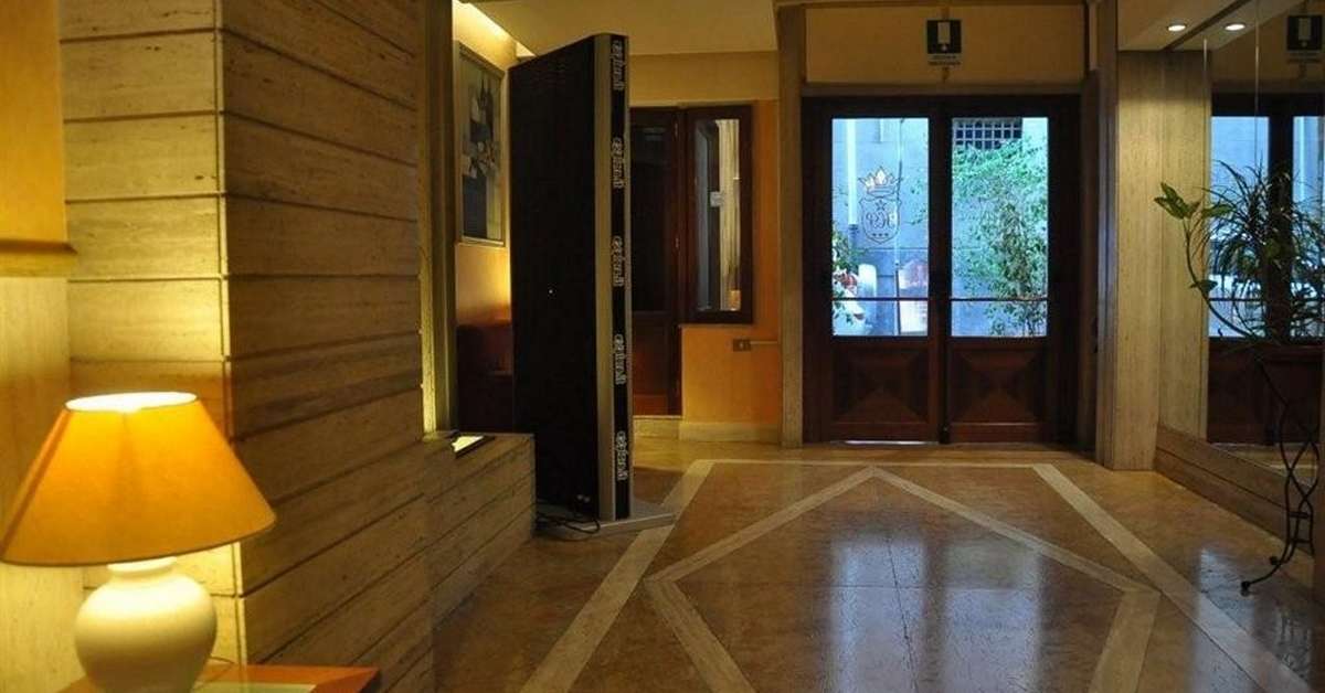 Een foto van het interieur van Hotel Posta
