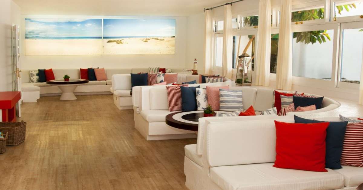 Een foto van het interieur van Appartementen Panorama