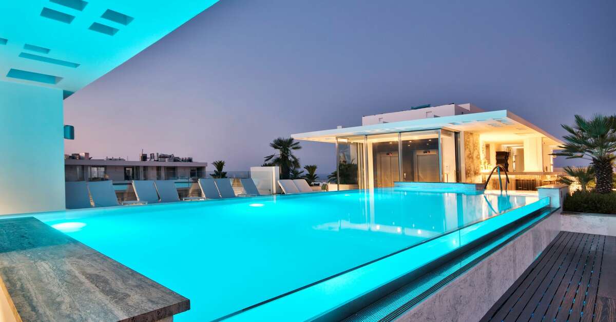 Een foto van het zwembad bij Hotel Valentina