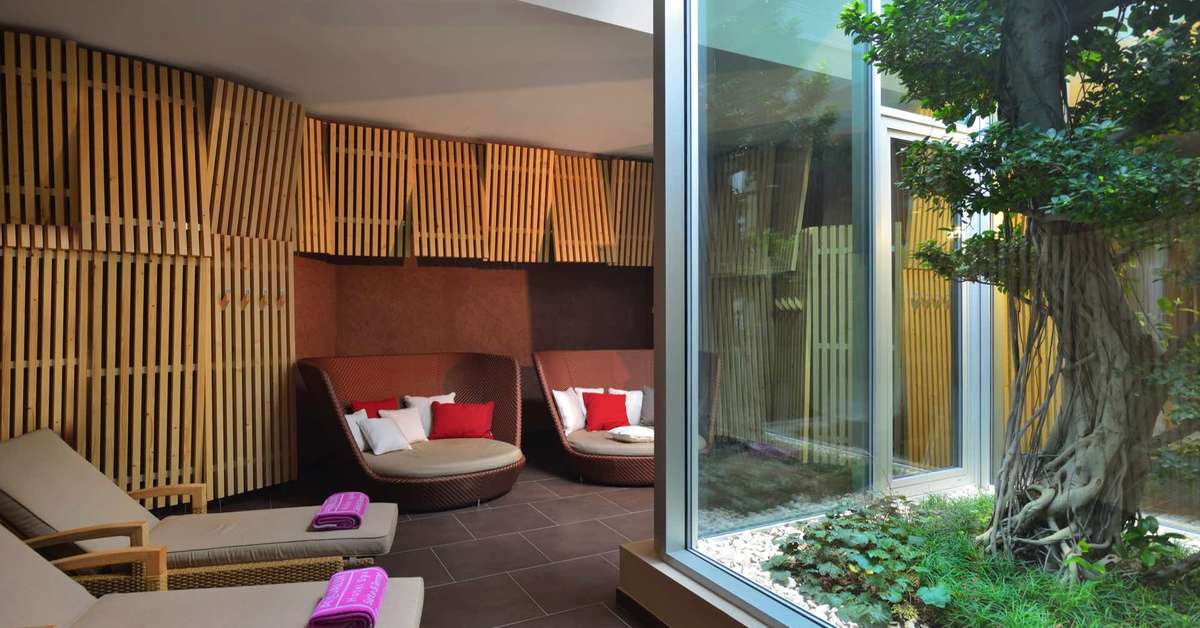 Een foto van de faciliteiten bij Aqualux Hotel Spa Suite & Terme