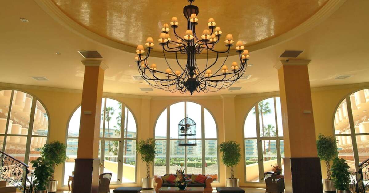 Een foto van het interieur van Ohtels La Hacienda