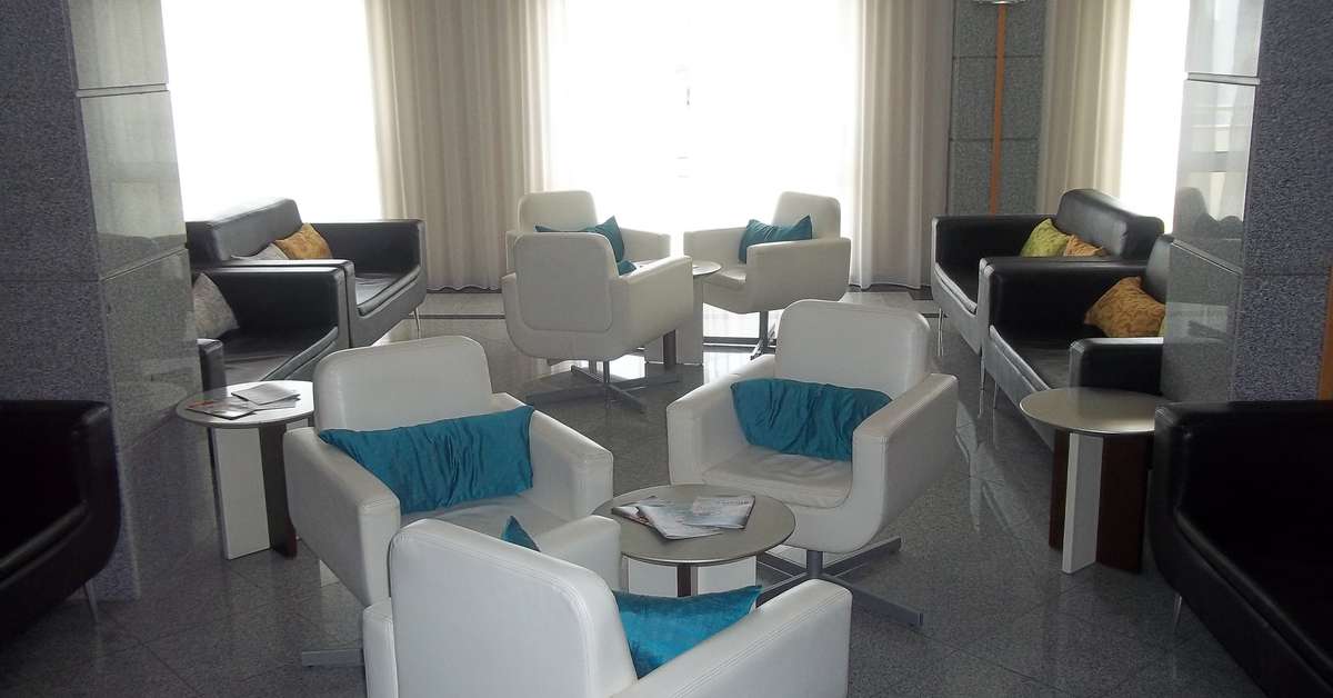 Een foto van het interieur van Paladim & Alagoa Mar Hotels