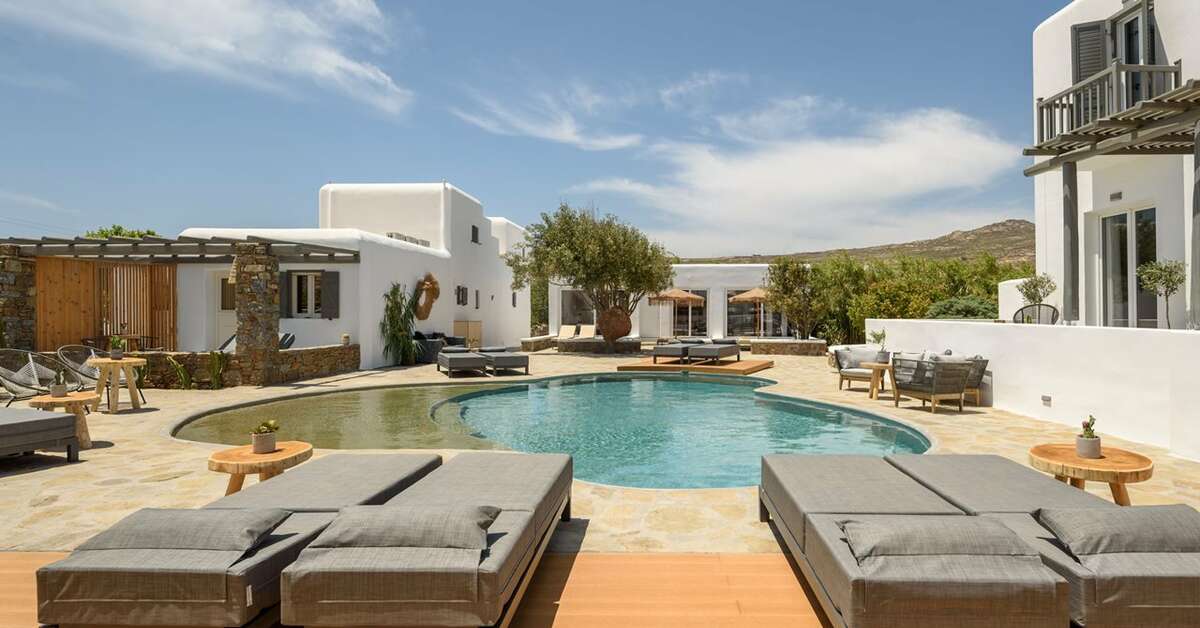Een foto van het zwembad bij Olive Mykonos Villas