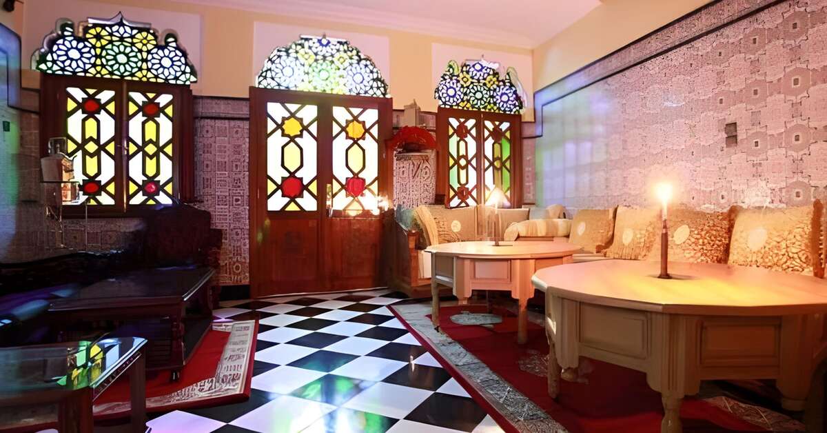 Ein Foto vom Innenbereich im Riad Fatouma