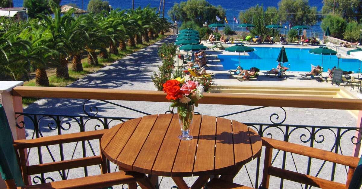 Een foto van het zwembad bij Bella Vista Hotel Eftalou