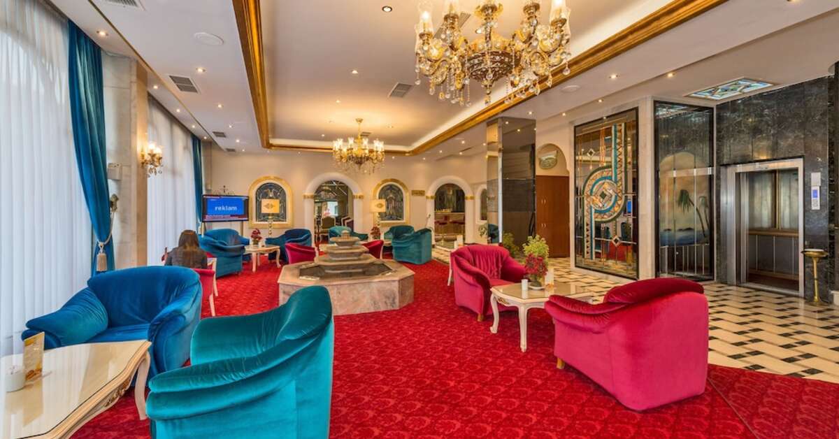 Een foto van het interieur van Green Anka Hotel