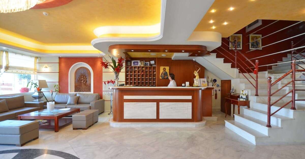 Een foto van het interieur van Evilion Sea & Sun Hotel