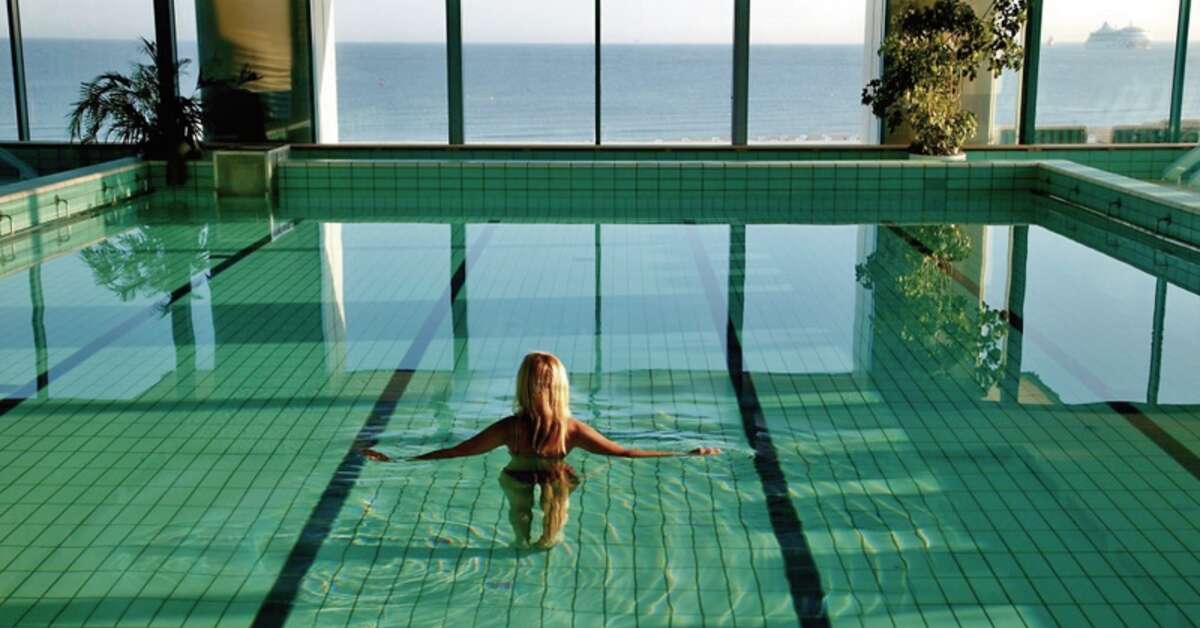 Een foto van het zwembad bij Hotel Neptun