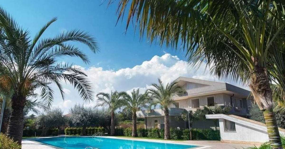 Een foto van het zwembad bij Villa Galati Resort
