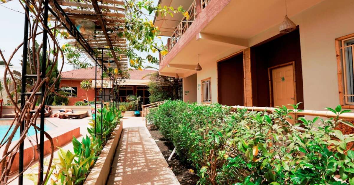 Een foto van de buitenkant van Bamboo Garden Hotel