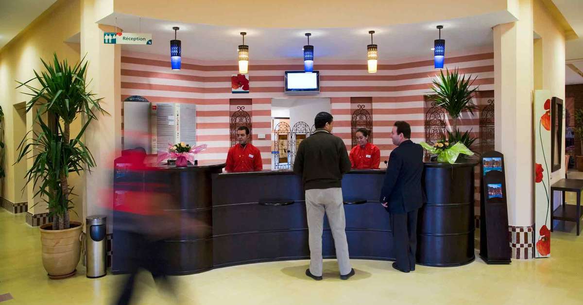 Een foto van het interieur van Ibis Marrakech Palmeraie
