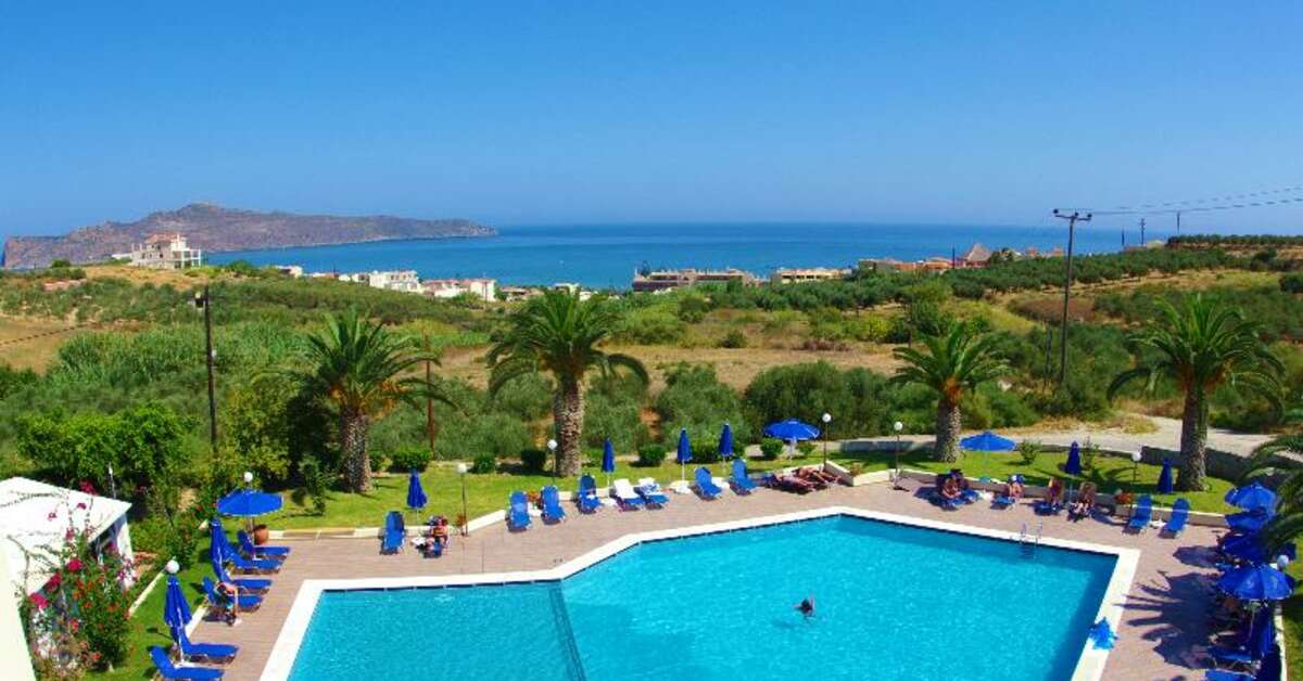 Een foto van het zwembad bij Eleftheria Hotel