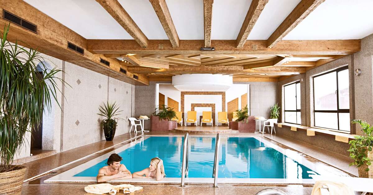 Een foto van het zwembad bij Hotel Almhof