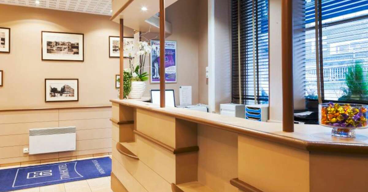 Een foto van het interieur van Timhotel Paris Gare Montparnasse