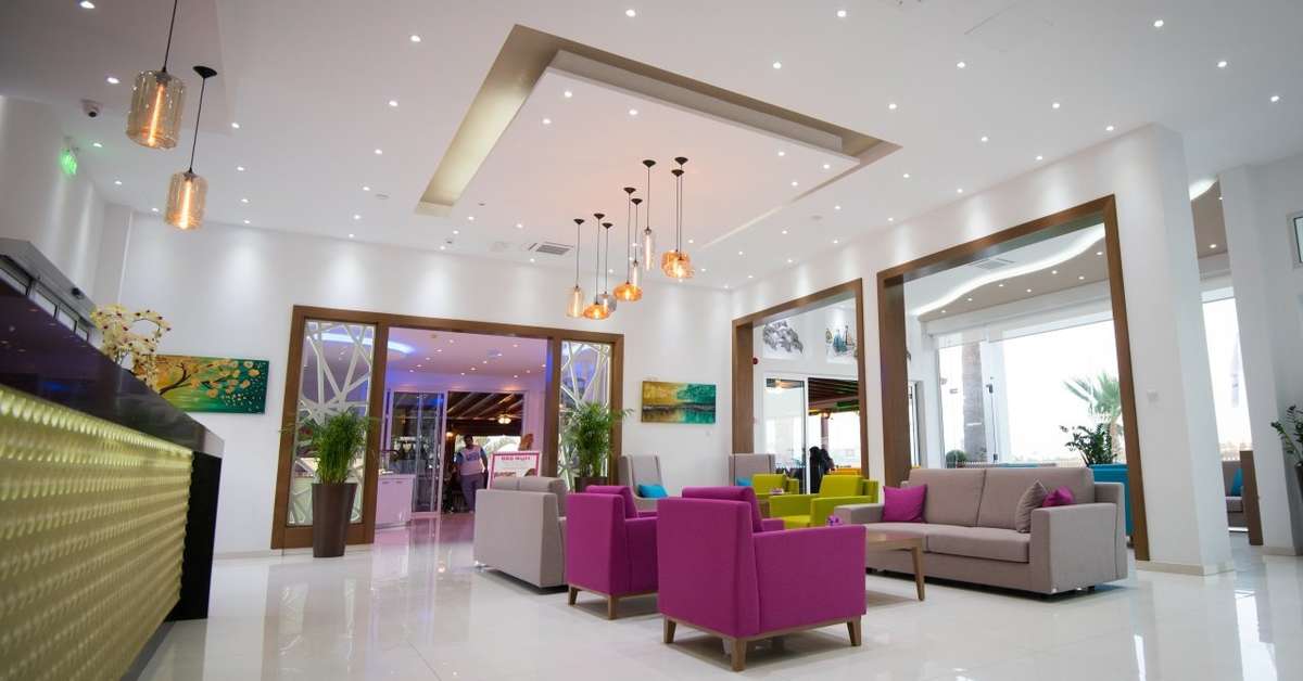 Een foto van het interieur van Loutsiana Hotel Appartementen