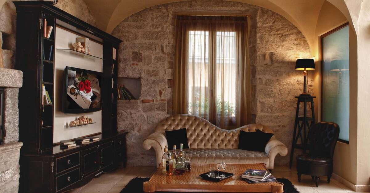 Een foto van het interieur van La Locanda del Conte Mameli