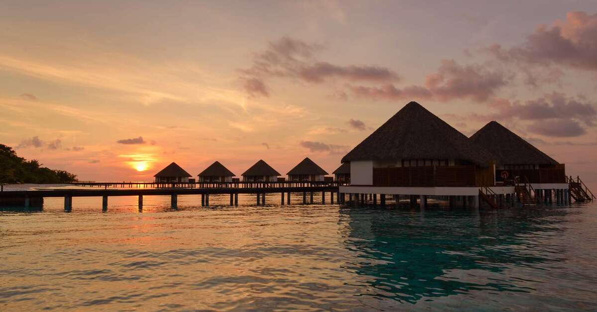 Ein Foto von der Außenansicht des Adaaran Prestige Water Villas