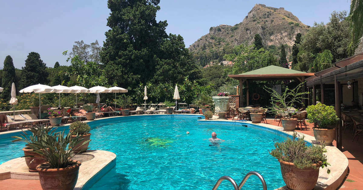 Een foto van het zwembad bij Taormina Park Hotel