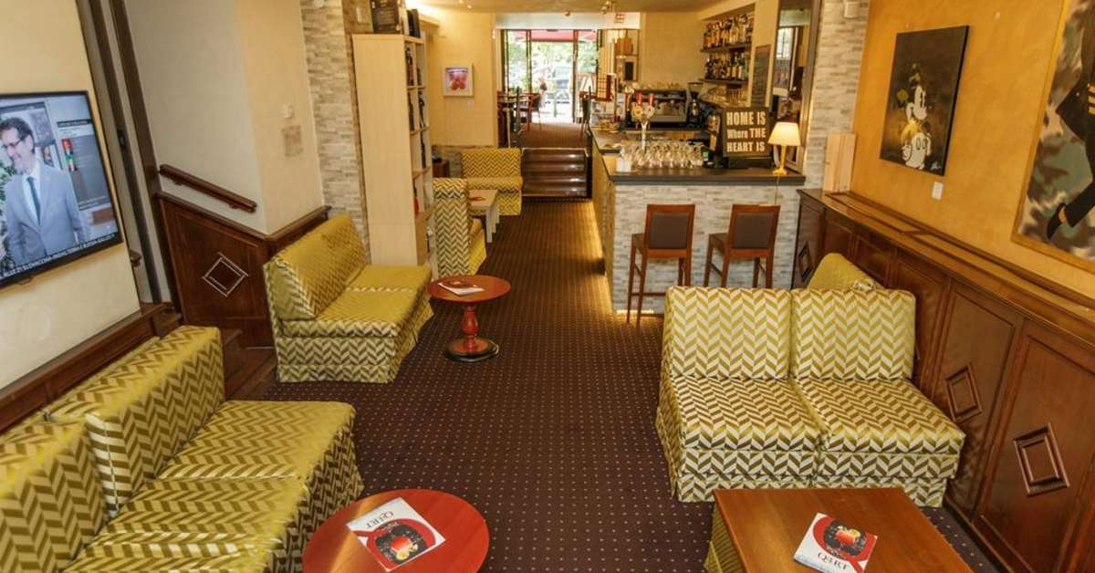 Een foto van het interieur van Hotel Oxford