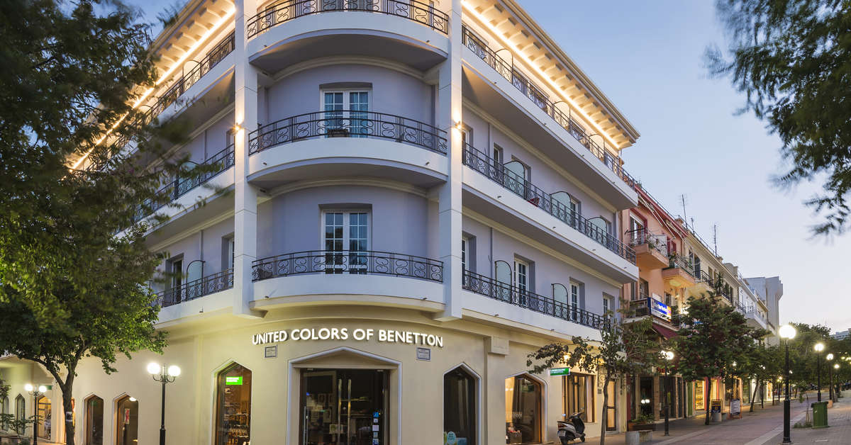 Een foto van de buitenkant van Hermes Hotel Rhodos