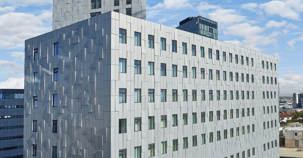 Een foto van de buitenkant van Fosshotel Reykjavik